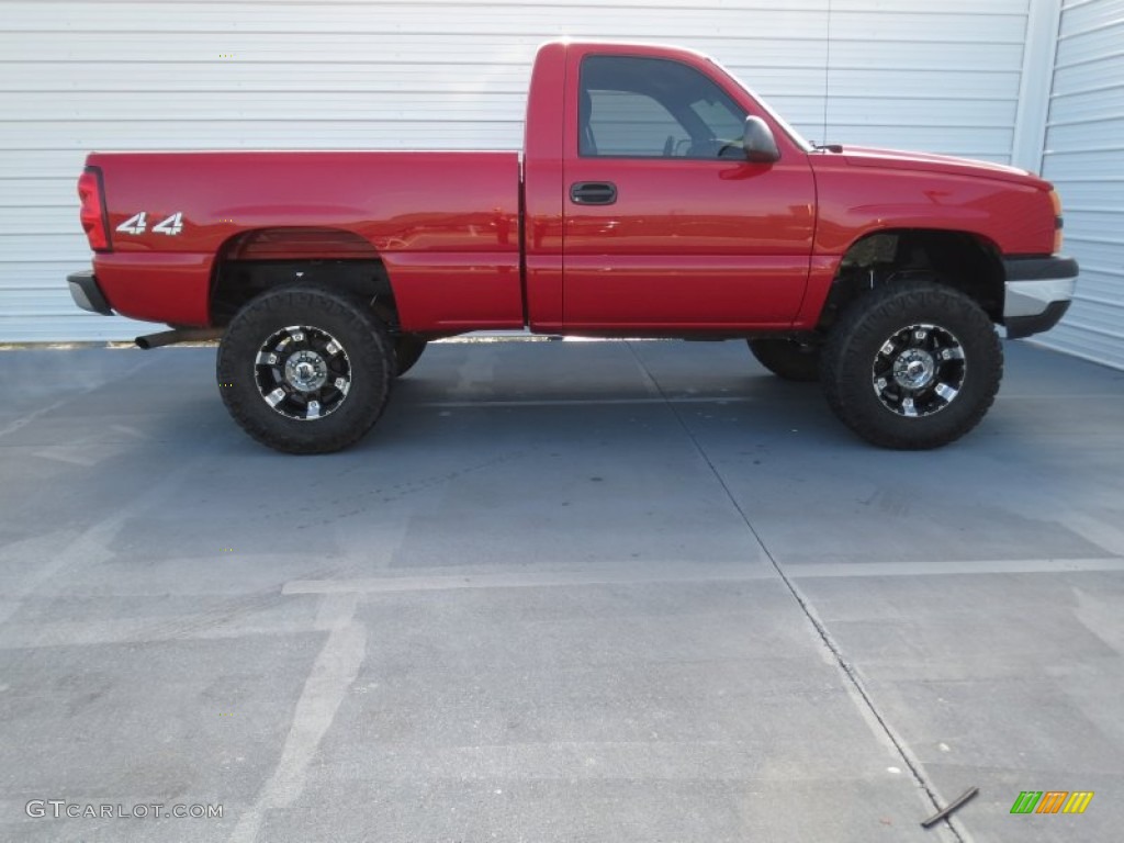 2006 Silverado 1500 LT Regular Cab 4x4 - Victory Red / Dark Charcoal photo #2