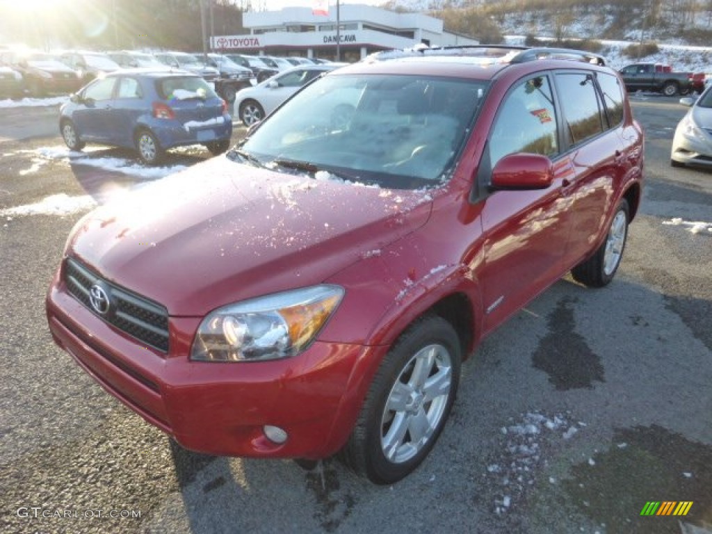 2007 RAV4 Sport - Barcelona Red Pearl / Dark Charcoal photo #3