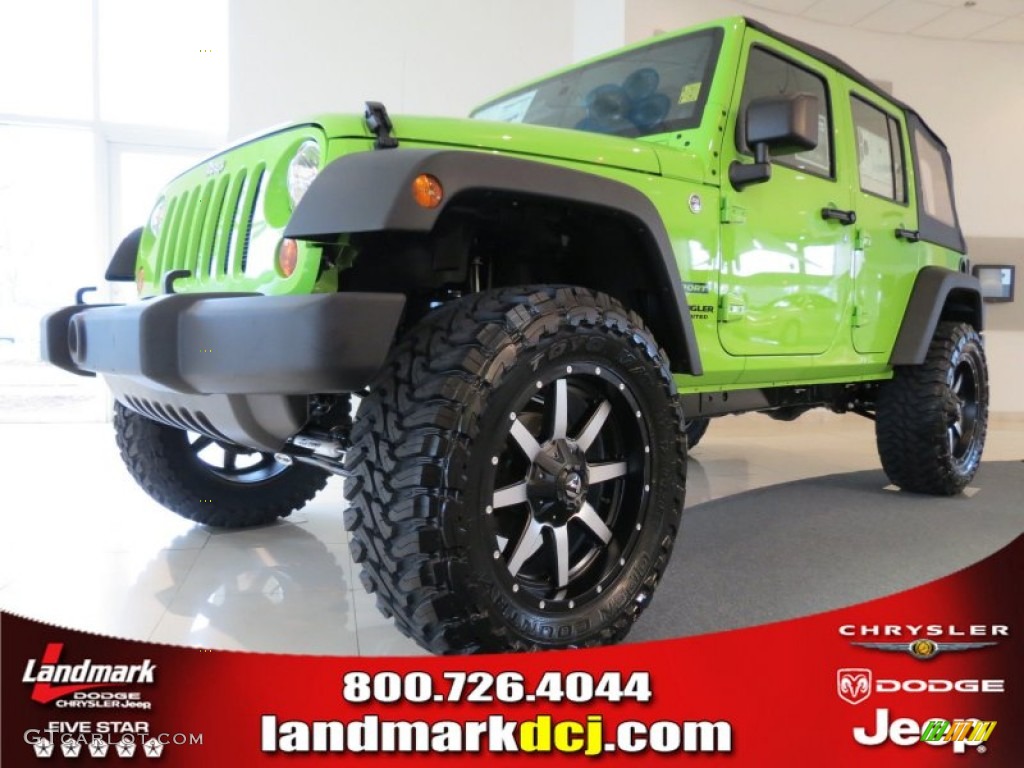 Gecko Green Pearl Jeep Wrangler Unlimited