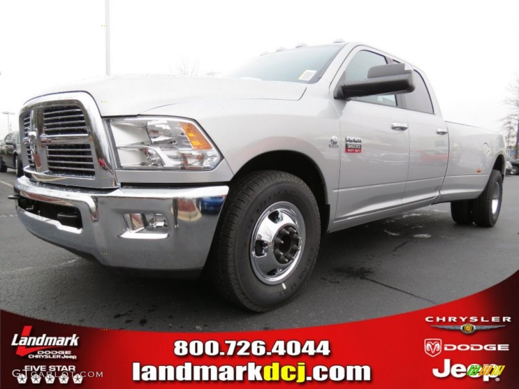 2012 Ram 3500 HD Big Horn Crew Cab Dually - Bright Silver Metallic / Dark Slate/Medium Graystone photo #1