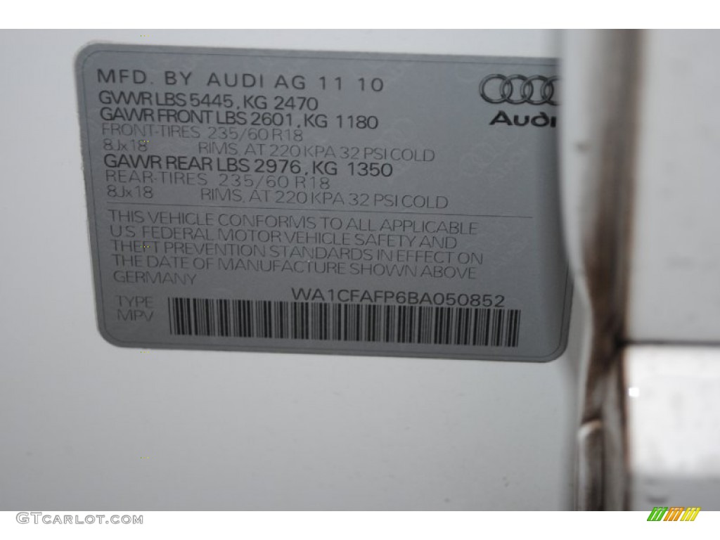 2011 Q5 2.0T quattro - Ibis White / Cinnamon Brown photo #31