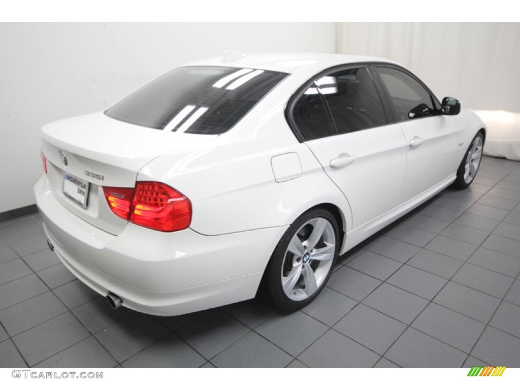 2009 3 Series 335i Sedan - Alpine White / Black photo #11