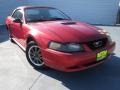 2002 Laser Red Metallic Ford Mustang V6 Convertible  photo #1