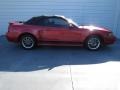 2002 Laser Red Metallic Ford Mustang V6 Convertible  photo #2