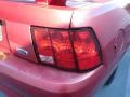 2002 Laser Red Metallic Ford Mustang V6 Convertible  photo #16