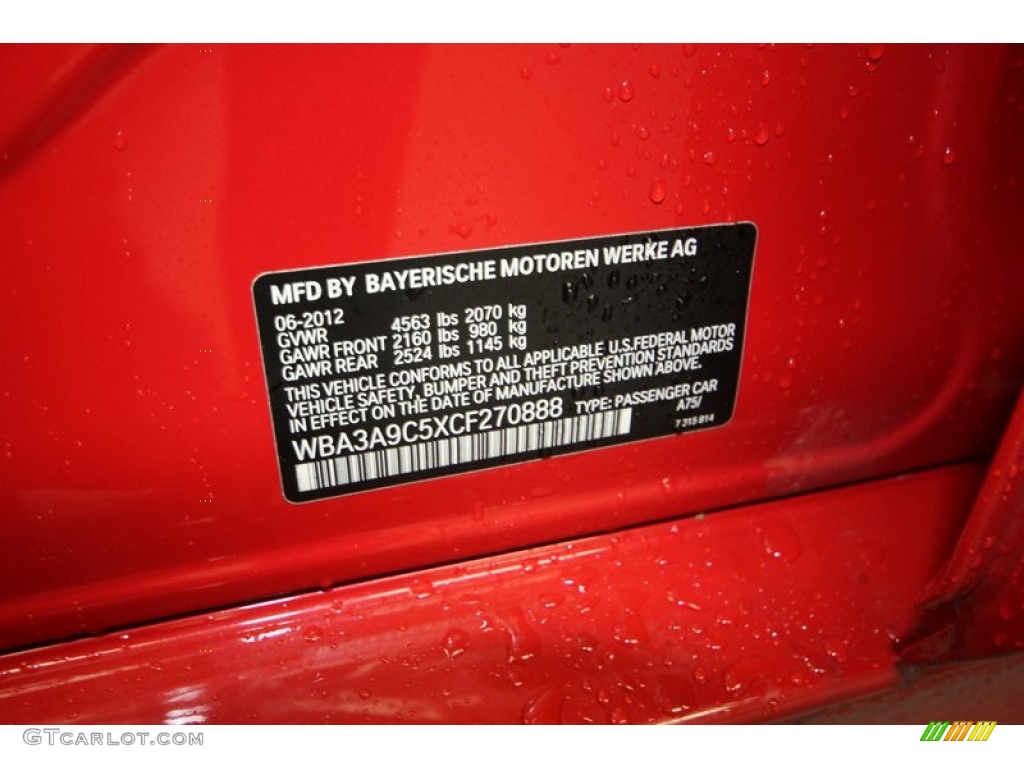 2012 3 Series 335i Sedan - Melbourne Red Metallic / Black photo #5