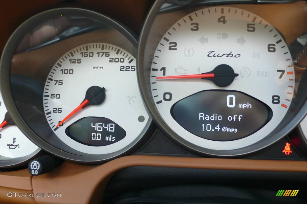 2008 911 Turbo Cabriolet - Midnight Blue Metallic / Natural Brown photo #24