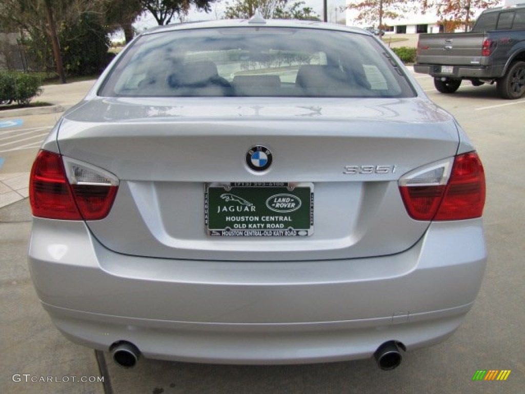 2008 3 Series 335i Sedan - Titanium Silver Metallic / Black photo #9