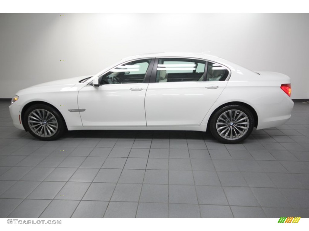 2012 7 Series 740Li Sedan - Alpine White / Oyster/Black photo #2