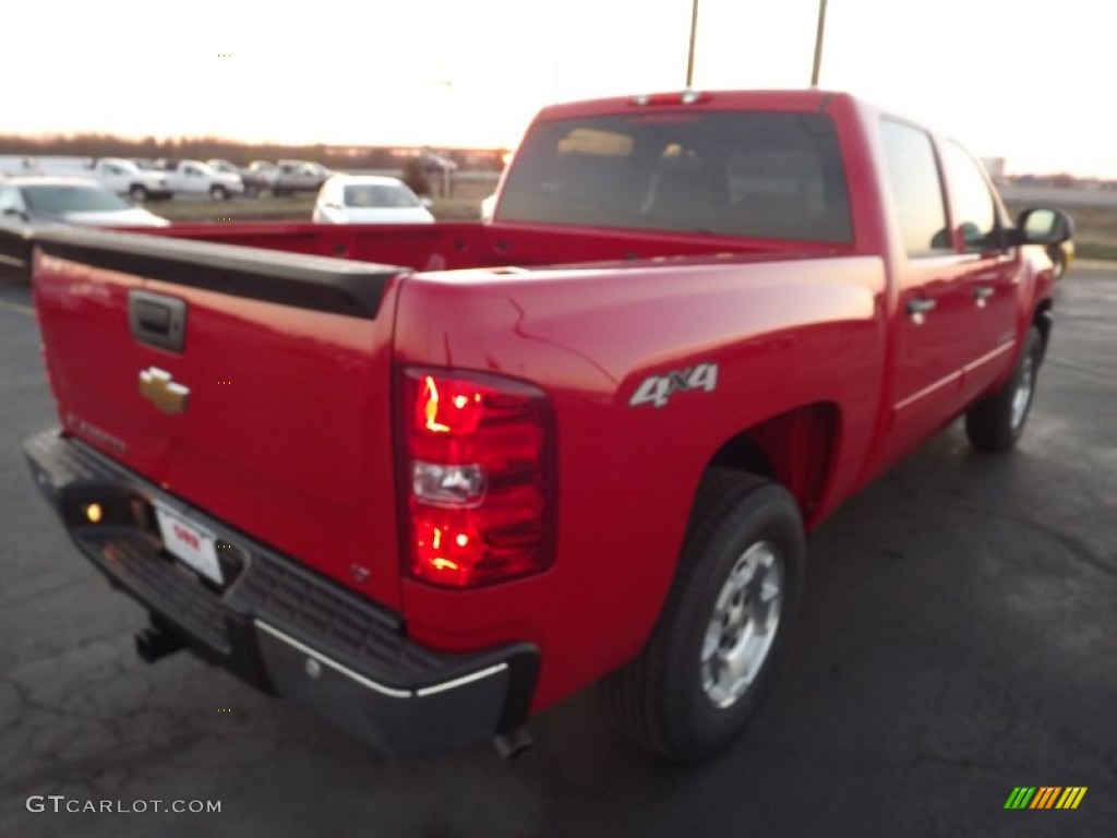 2013 Silverado 1500 LT Crew Cab 4x4 - Victory Red / Light Cashmere/Dark Cashmere photo #5