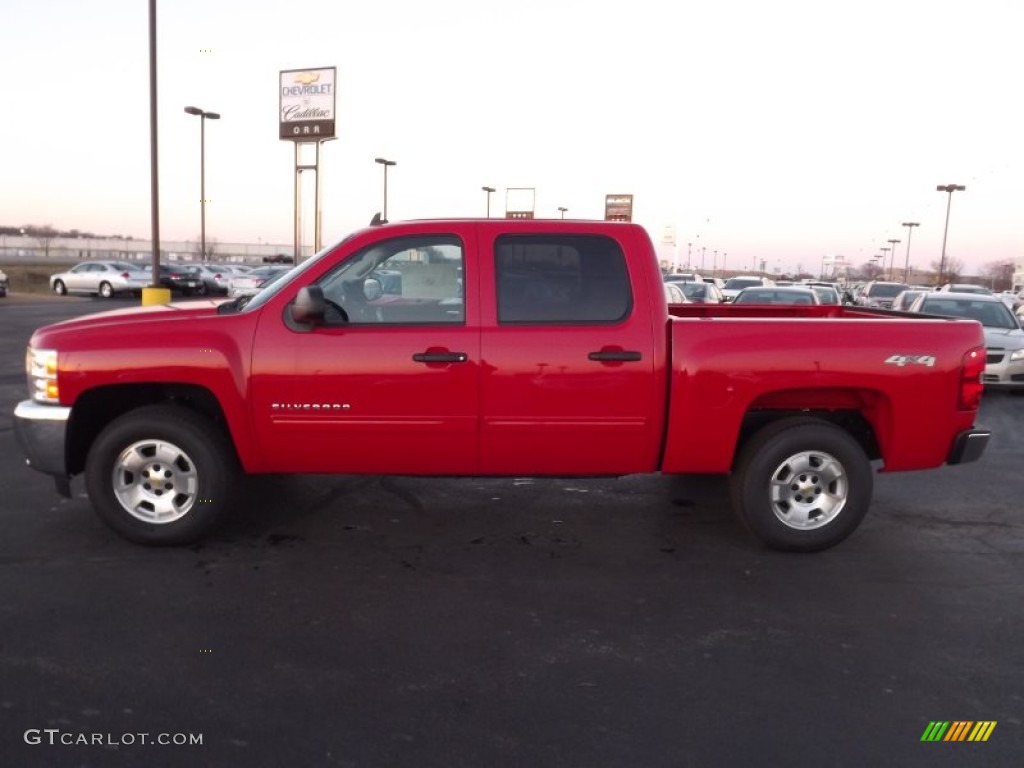 2013 Silverado 1500 LT Crew Cab 4x4 - Victory Red / Light Cashmere/Dark Cashmere photo #8