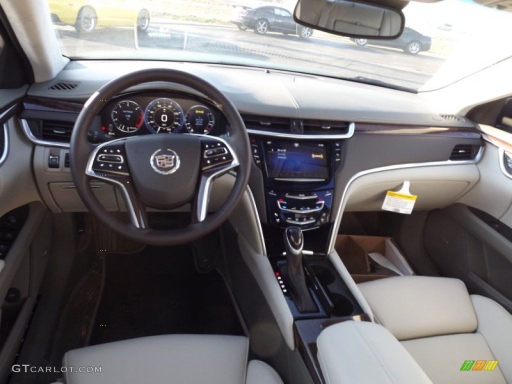 2013 Cadillac XTS Platinum FWD Very Light Platinum/Dark Urban/Cocoa Opus Full Leather Dashboard Photo #75446355