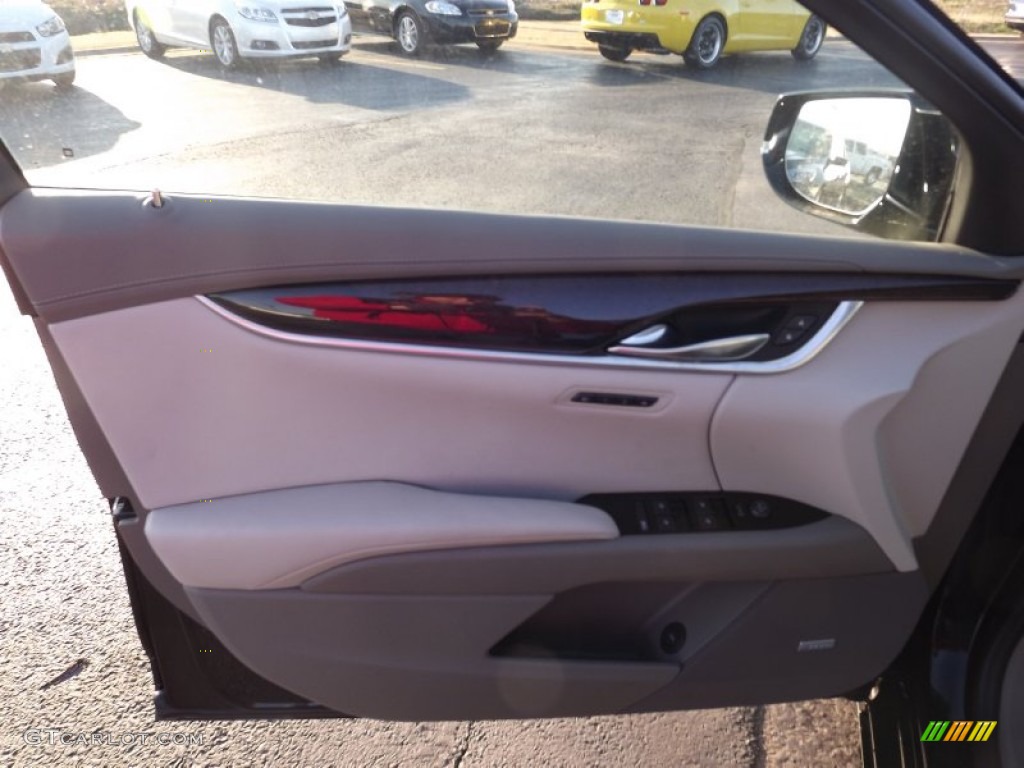 2013 Cadillac XTS Platinum FWD Very Light Platinum/Dark Urban/Cocoa Opus Full Leather Door Panel Photo #75446420