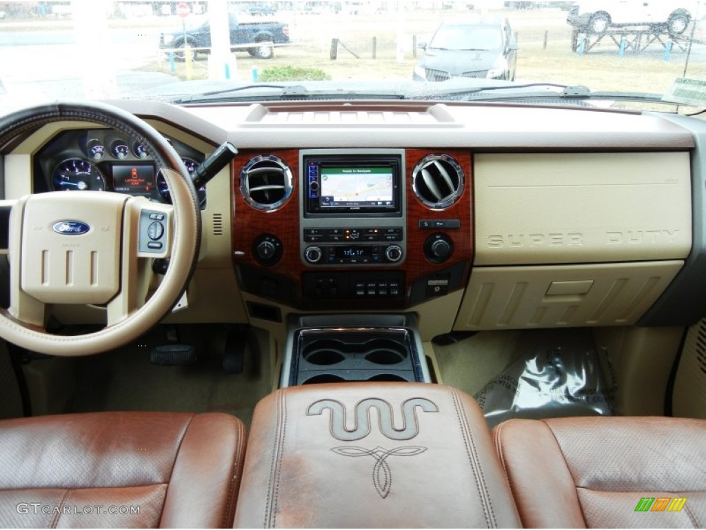 2011 Ford F250 Super Duty XLT Crew Cab 4x4 Chaparral Leather Dashboard Photo #75446745