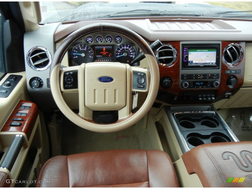 2011 Ford F250 Super Duty XLT Crew Cab 4x4 Chaparral Leather Dashboard Photo #75446760