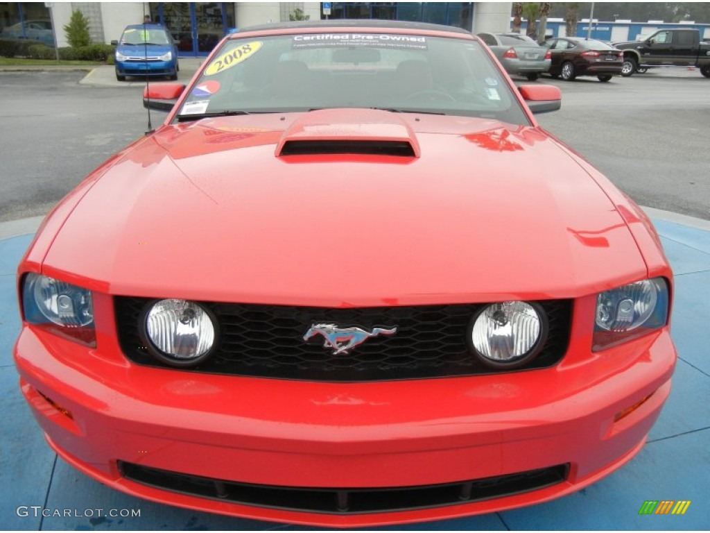 Torch Red 2008 Ford Mustang GT Premium Convertible Exterior Photo #75447015