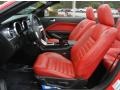 Black/Red 2008 Ford Mustang GT Premium Convertible Interior Color
