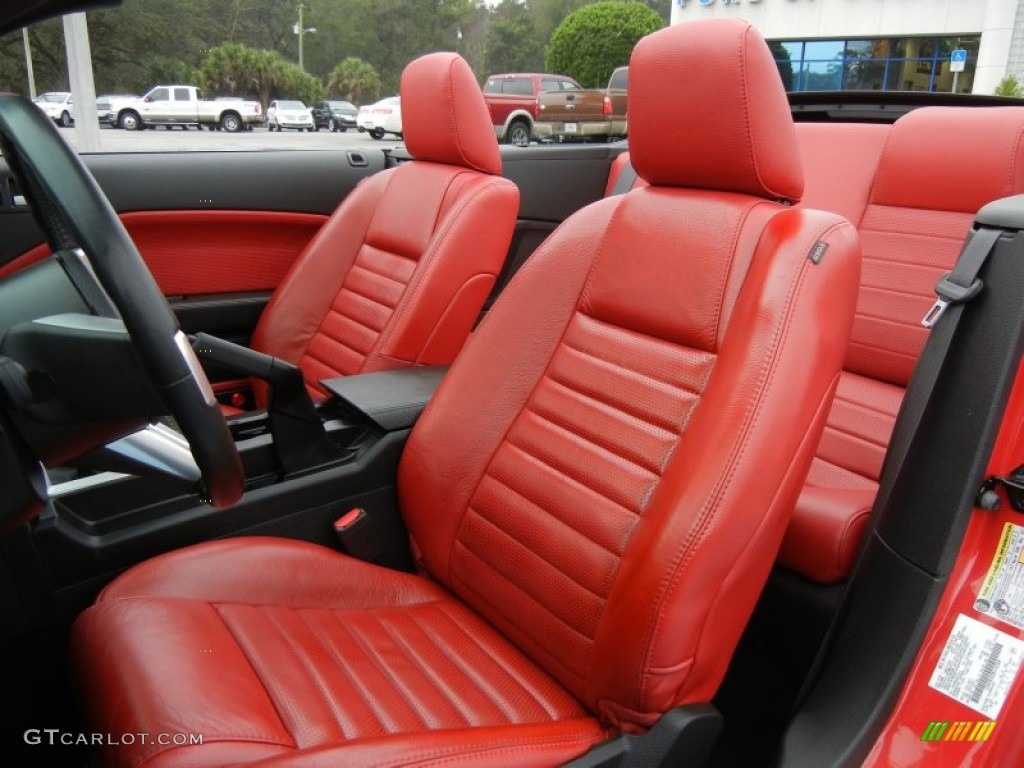 2008 Ford Mustang GT Premium Convertible Front Seat Photo #75447188