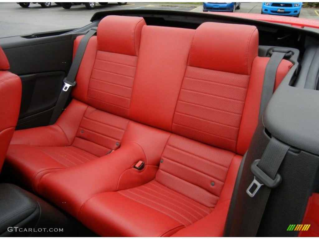 2008 Ford Mustang GT Premium Convertible Rear Seat Photo #75447216
