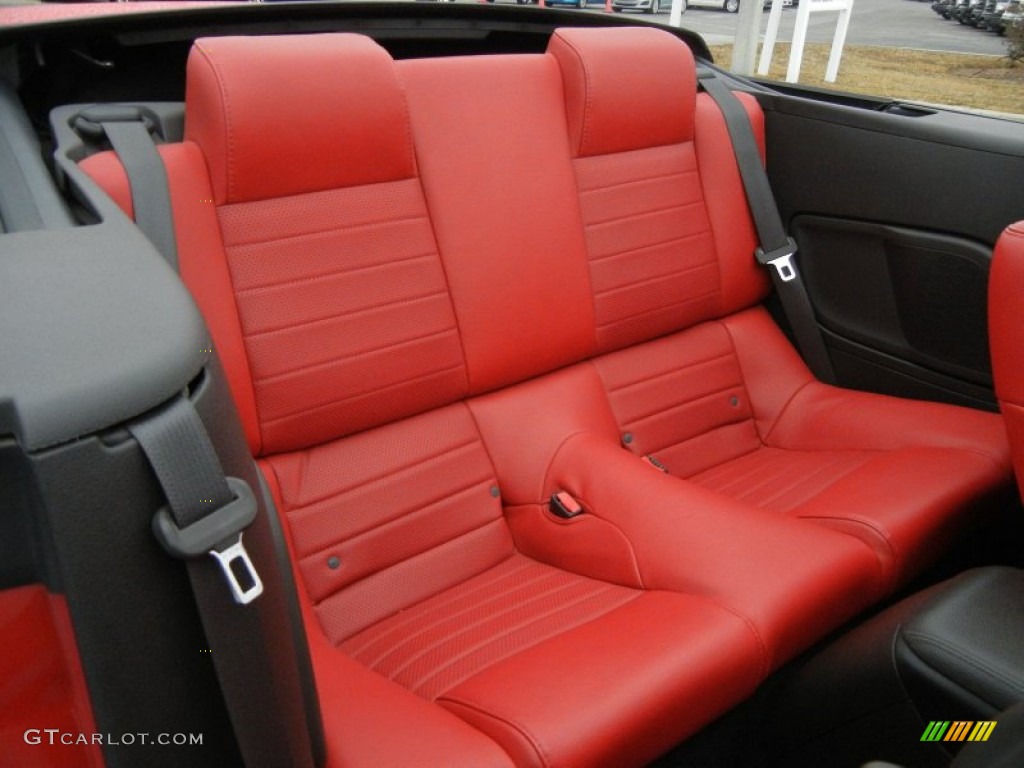 2008 Ford Mustang GT Premium Convertible Rear Seat Photo #75447231