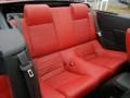 2008 Ford Mustang Black/Red Interior Rear Seat Photo