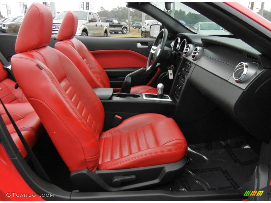 2008 Ford Mustang GT Premium Convertible Front Seat Photo #75447249