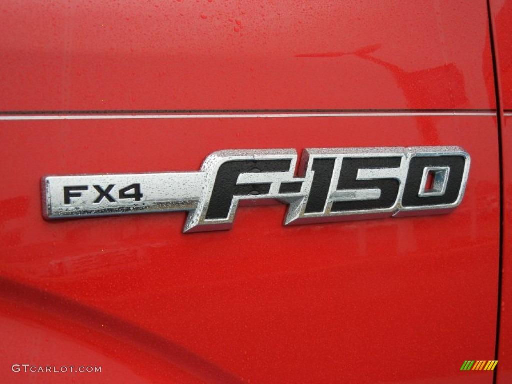 2010 F150 FX4 SuperCrew 4x4 - Vermillion Red / Black photo #10