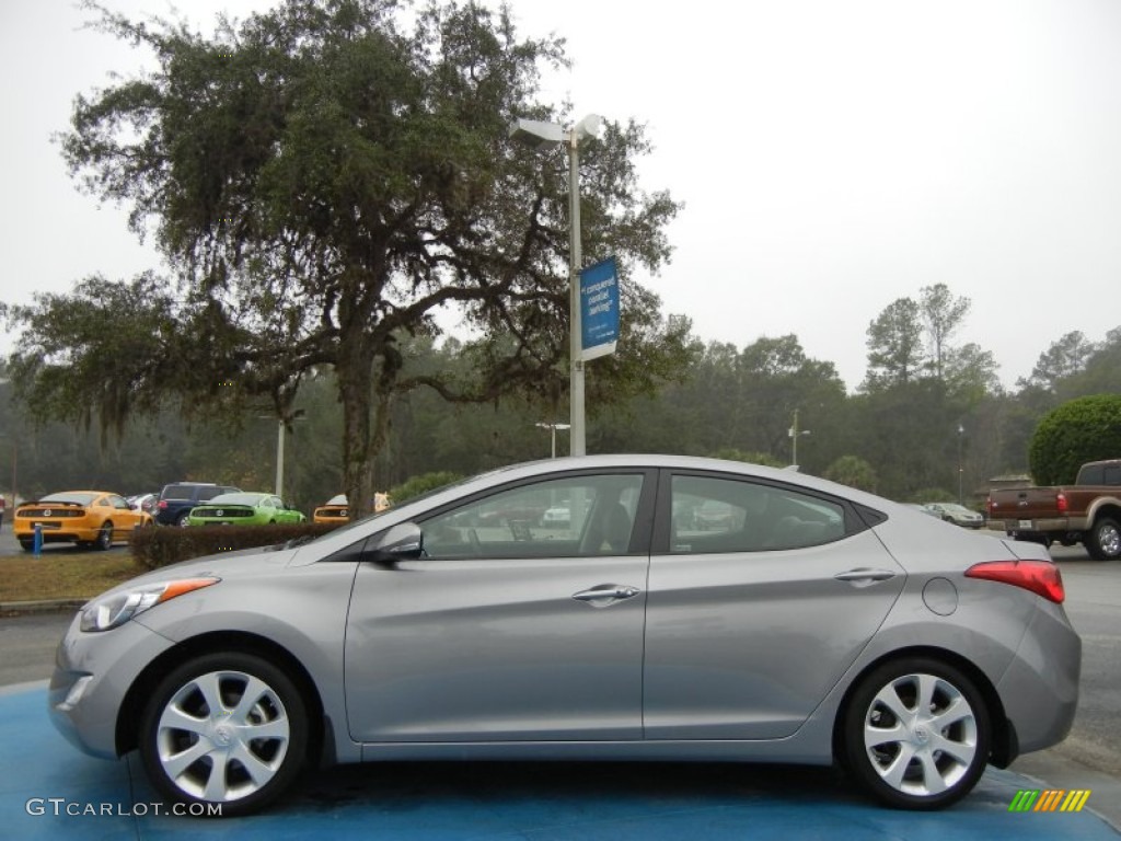2012 Elantra Limited - Harbor Gray Metallic / Gray photo #2