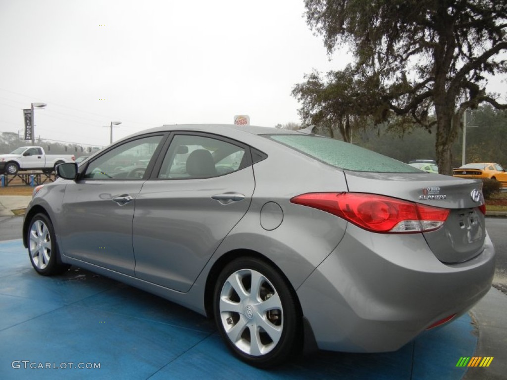 2012 Elantra Limited - Harbor Gray Metallic / Gray photo #3