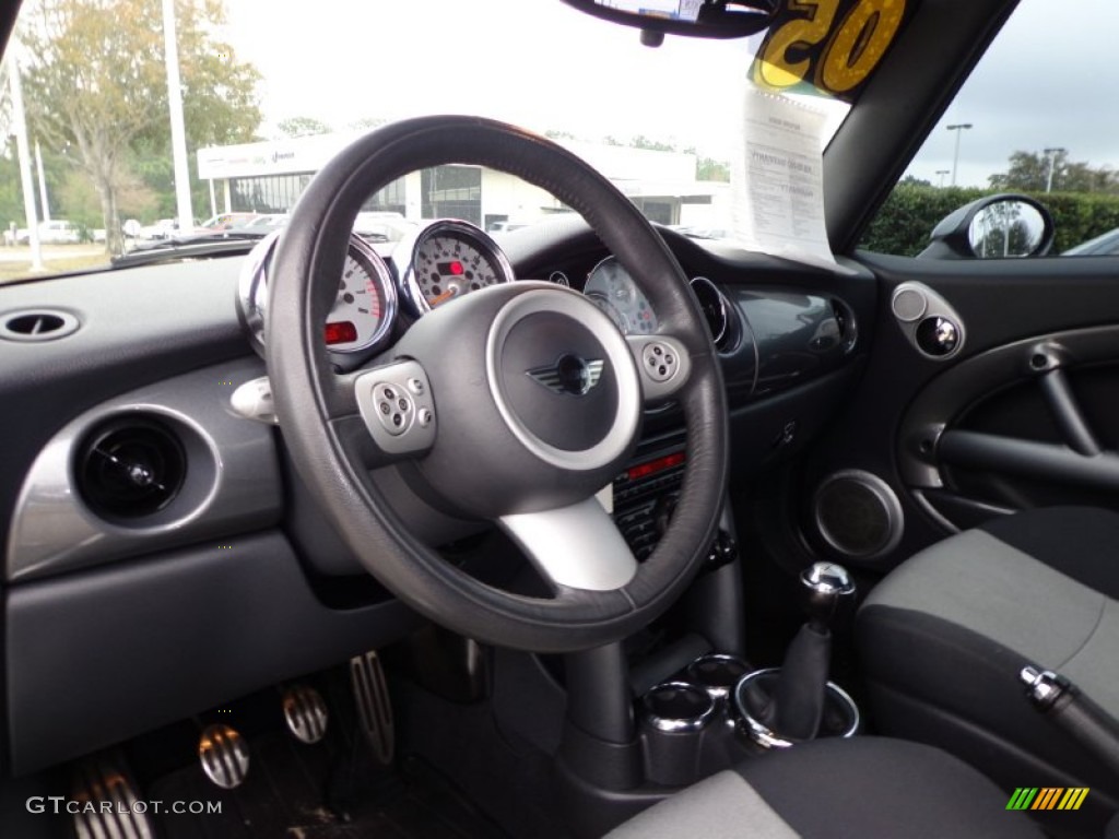 2005 Cooper S Convertible - Dark Silver Metallic / Space Grey/Panther Black photo #6