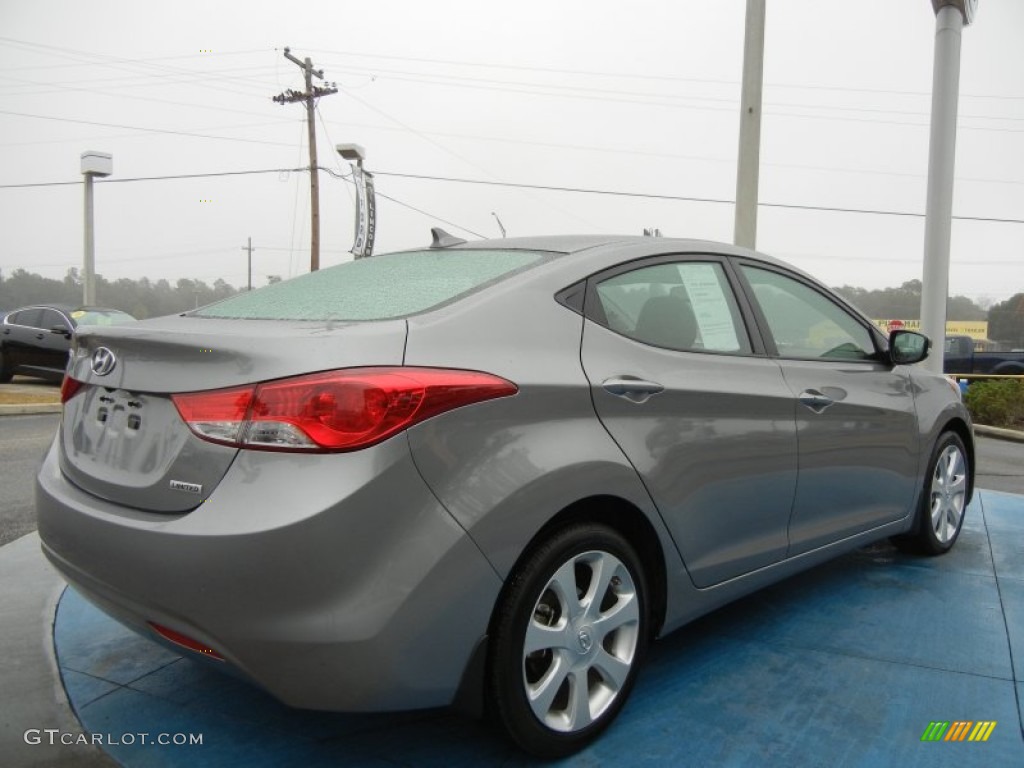 2012 Elantra Limited - Harbor Gray Metallic / Gray photo #5