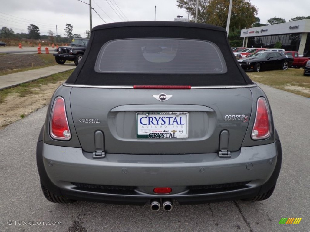 2005 Cooper S Convertible - Dark Silver Metallic / Space Grey/Panther Black photo #7