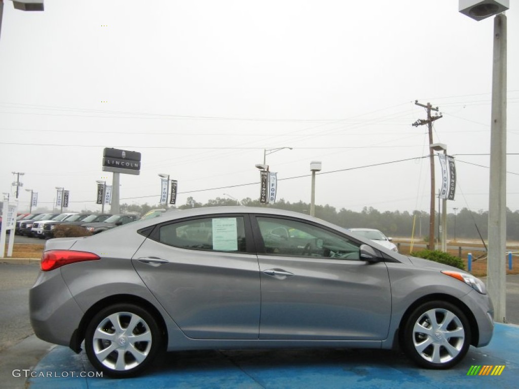 2012 Elantra Limited - Harbor Gray Metallic / Gray photo #6