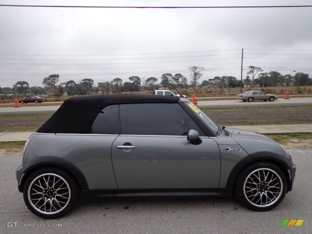 2005 Cooper S Convertible - Dark Silver Metallic / Space Grey/Panther Black photo #9
