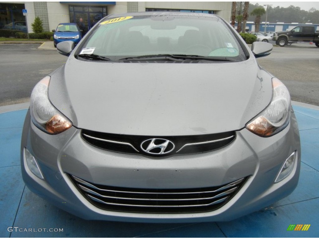 2012 Elantra Limited - Harbor Gray Metallic / Gray photo #8