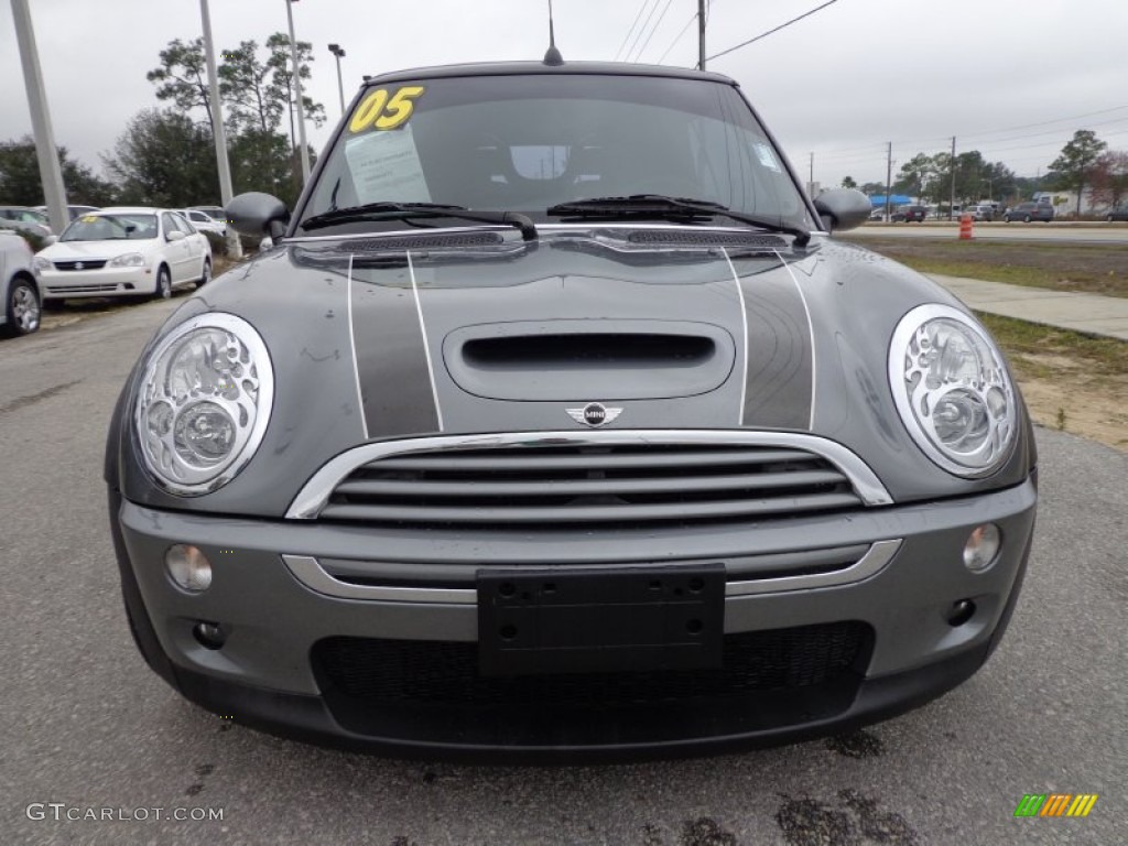 2005 Cooper S Convertible - Dark Silver Metallic / Space Grey/Panther Black photo #13
