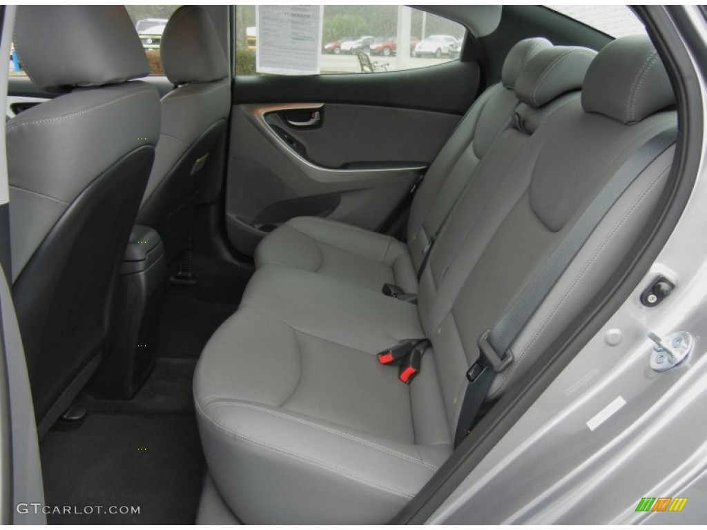2012 Elantra Limited - Harbor Gray Metallic / Gray photo #13