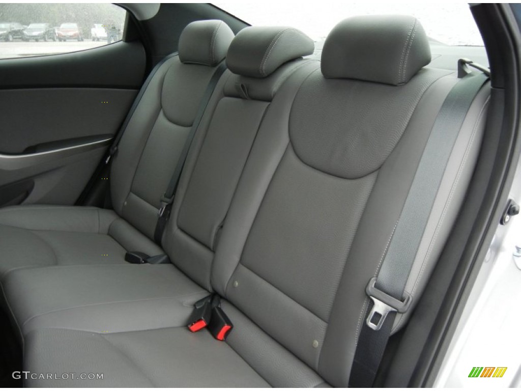 2012 Elantra Limited - Harbor Gray Metallic / Gray photo #14