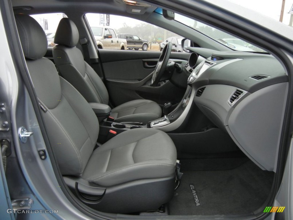2012 Elantra Limited - Harbor Gray Metallic / Gray photo #15