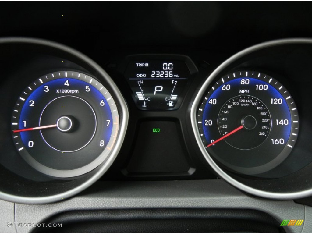 2012 Elantra Limited - Harbor Gray Metallic / Gray photo #20