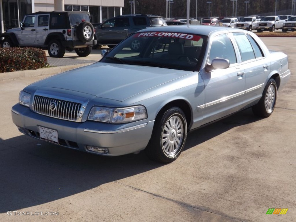 2007 Grand Marquis LS - Light Ice Blue Metallic / Light Camel photo #1