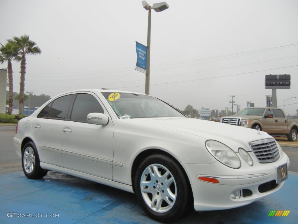 Alabaster White 2003 Mercedes-Benz E 320 Sedan Exterior Photo #75449287