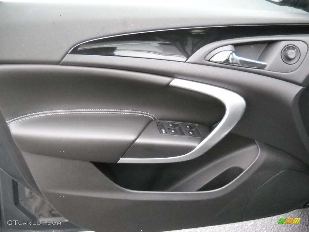2012 Buick Regal Standard Regal Model Ebony Door Panel Photo #75449703