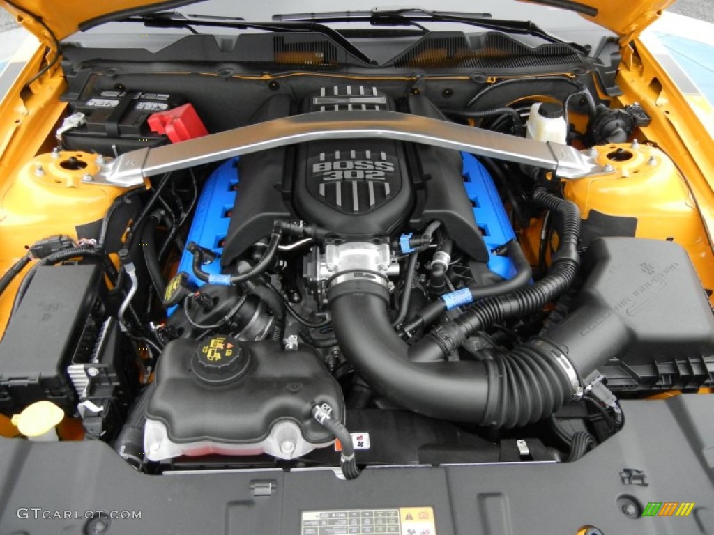 2013 Ford Mustang Boss 302 5.0 Liter 302 Hi-Po DOHC 32-Valve Ti-VCT V8 Engine Photo #75449724