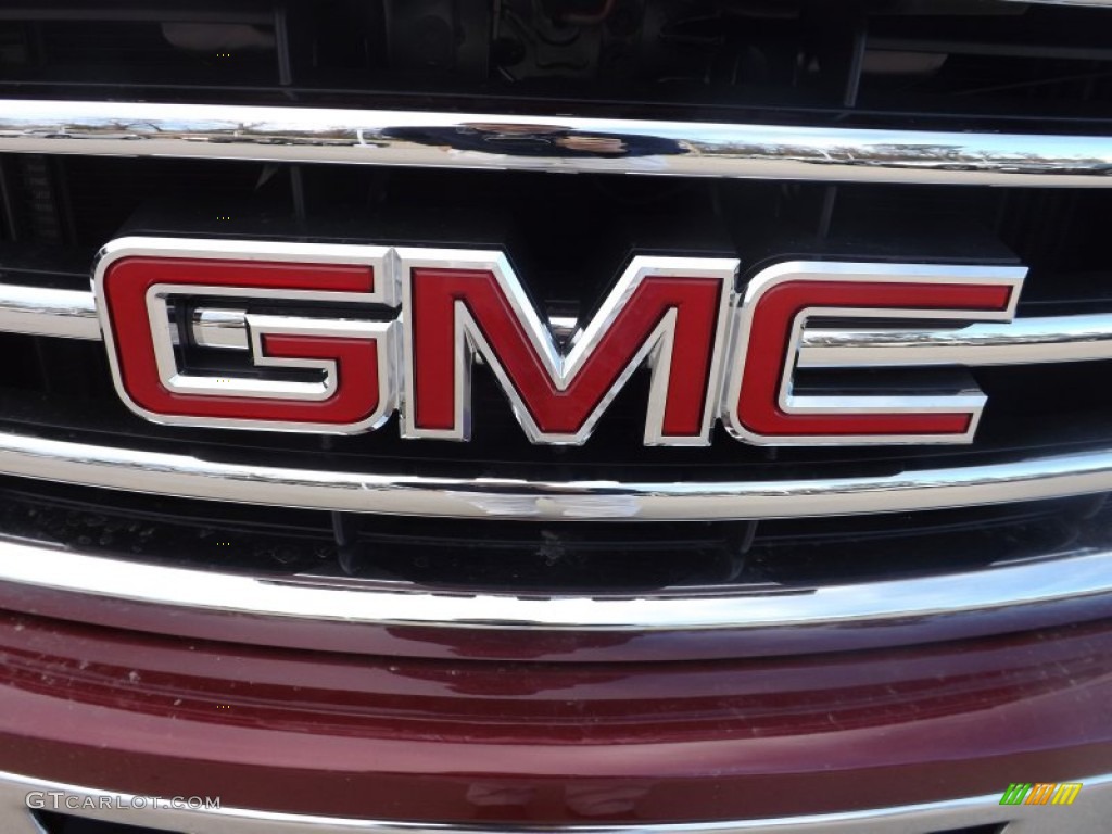 2013 Sierra 1500 SLE Crew Cab - Sonoma Red Metallic / Very Dark Cashmere/Light Cashmere photo #22