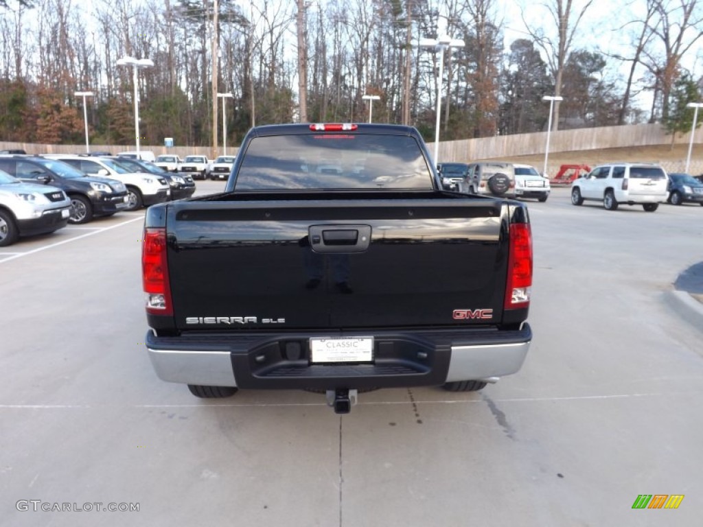2013 Sierra 1500 SLE Crew Cab - Onyx Black / Ebony photo #4