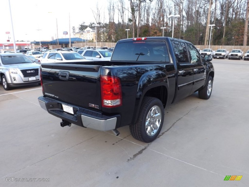 2013 Sierra 1500 SLE Crew Cab - Onyx Black / Ebony photo #5