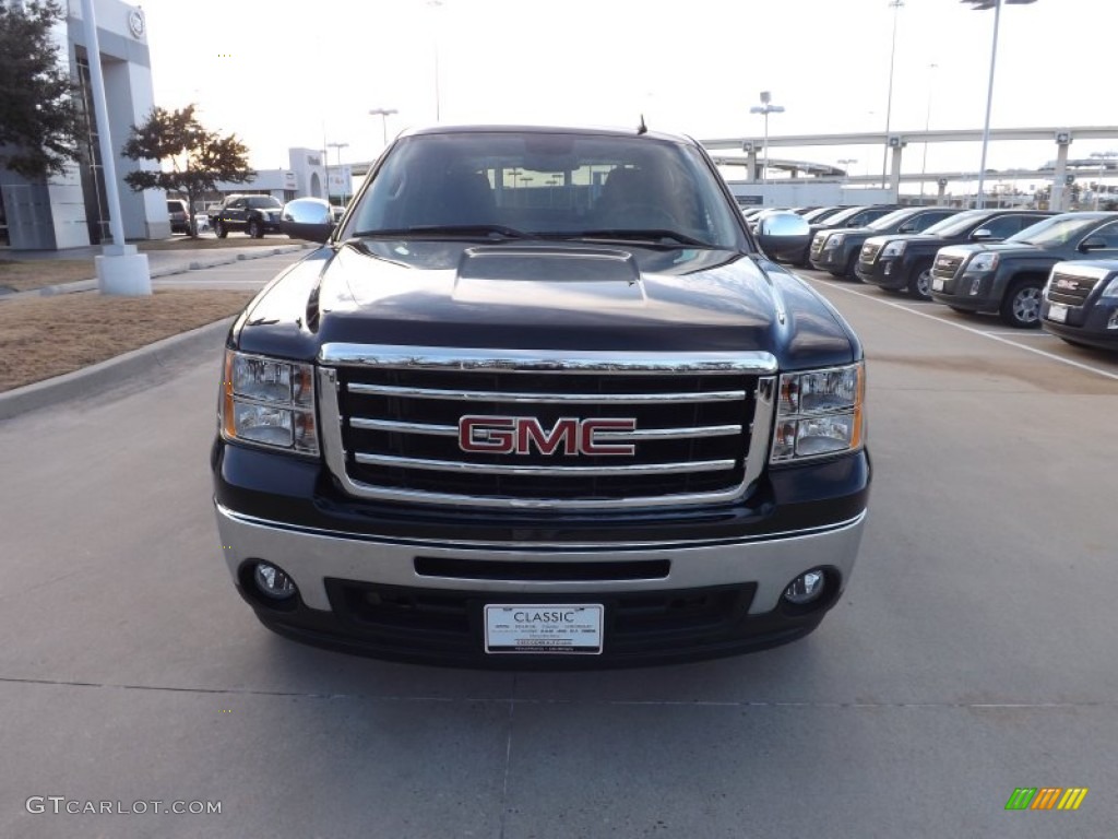 2013 Sierra 1500 SLE Crew Cab - Onyx Black / Ebony photo #8