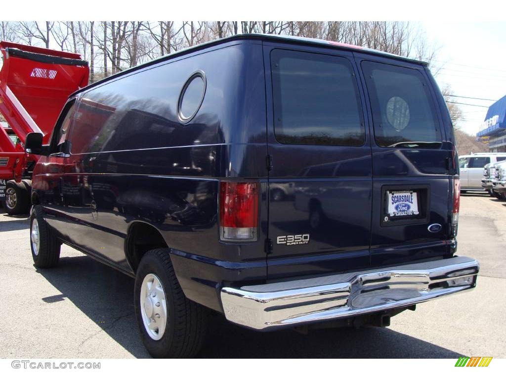 2003 E Series Van E350 Super Duty Commercial - True Blue Metallic / Medium Flint photo #6