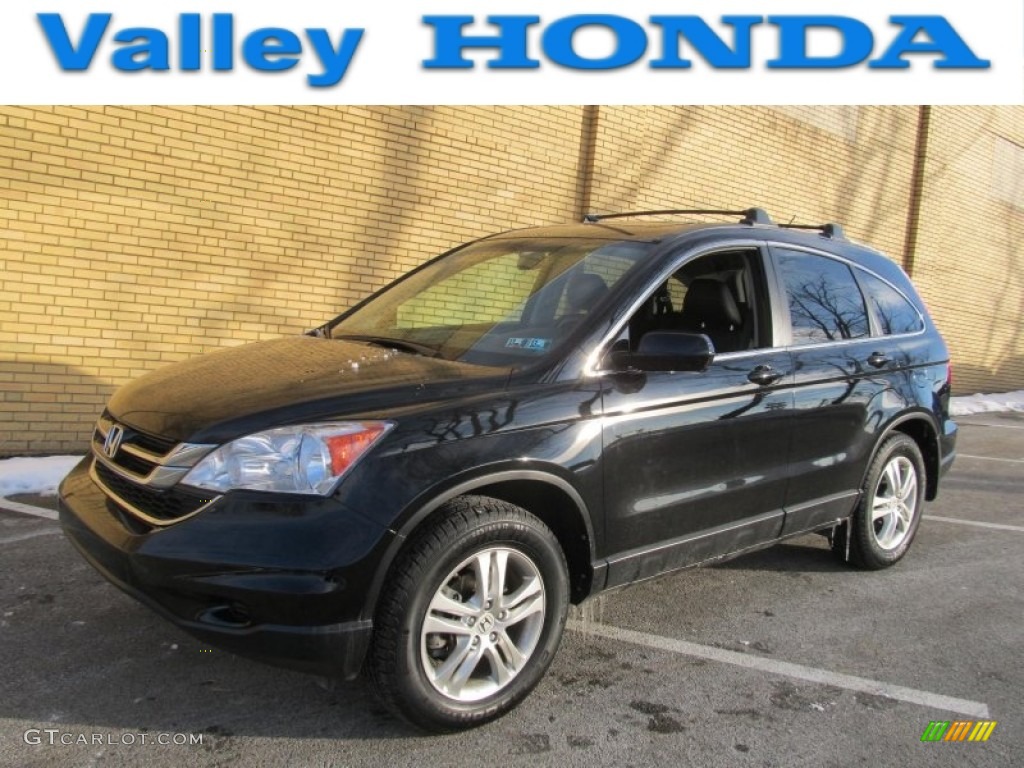 2010 CR-V EX-L AWD - Crystal Black Pearl / Black photo #1